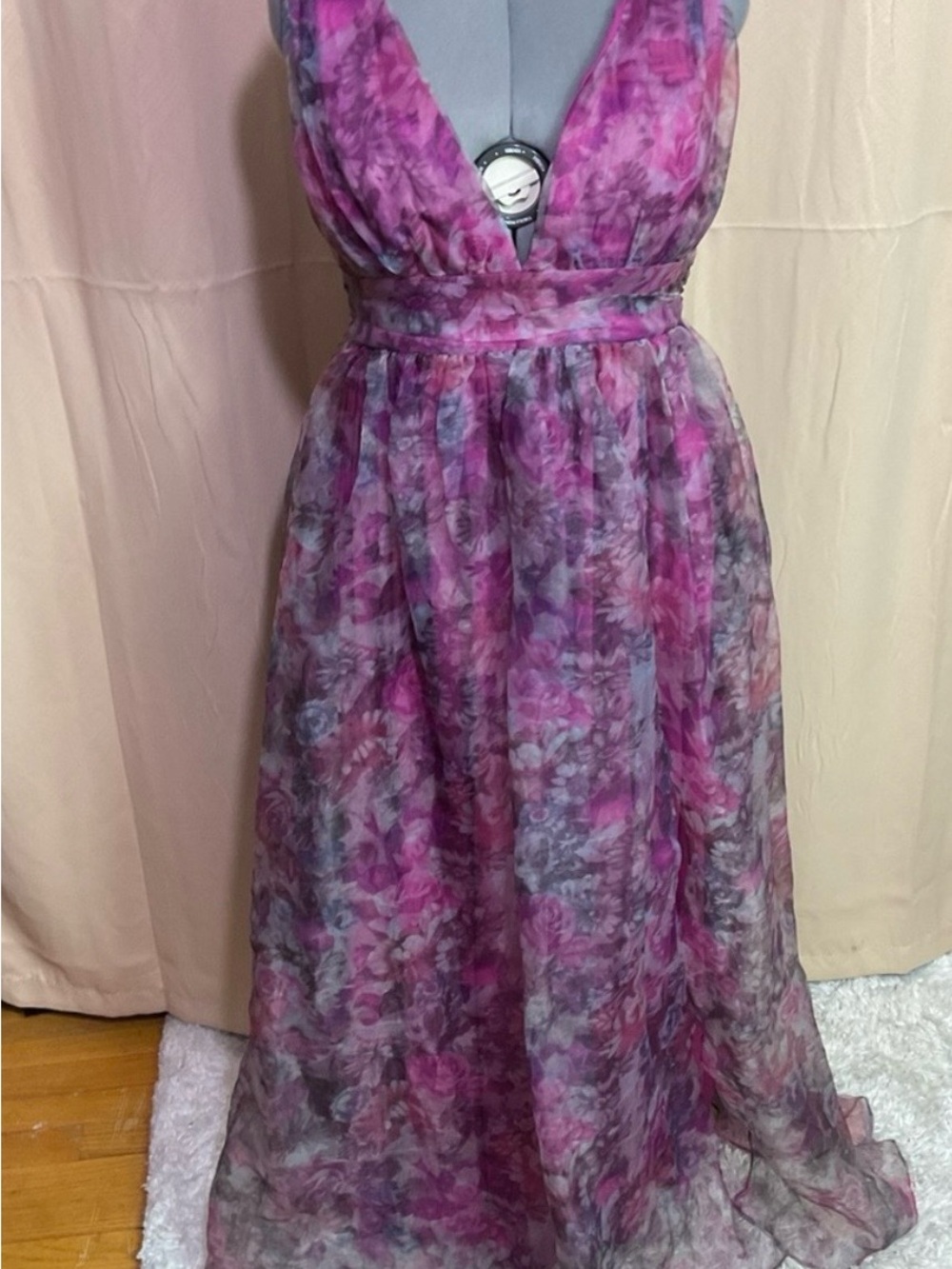 Lulu’s garden romance maxi gown NWT - Picture 3 of 9